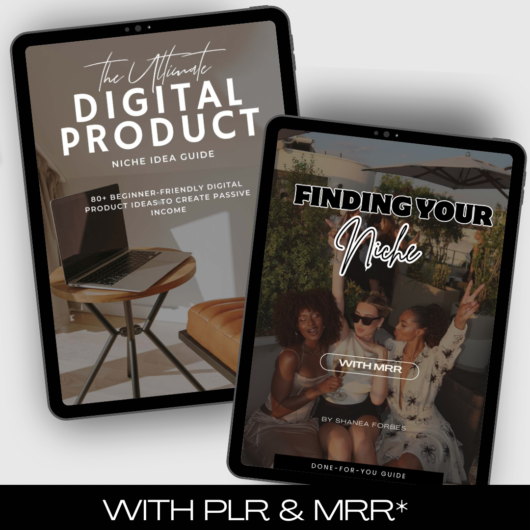 2 Digital Product Niche Guides With Resell Rights (includes 80+ Beginner Friendly Digital Product Ideas)
