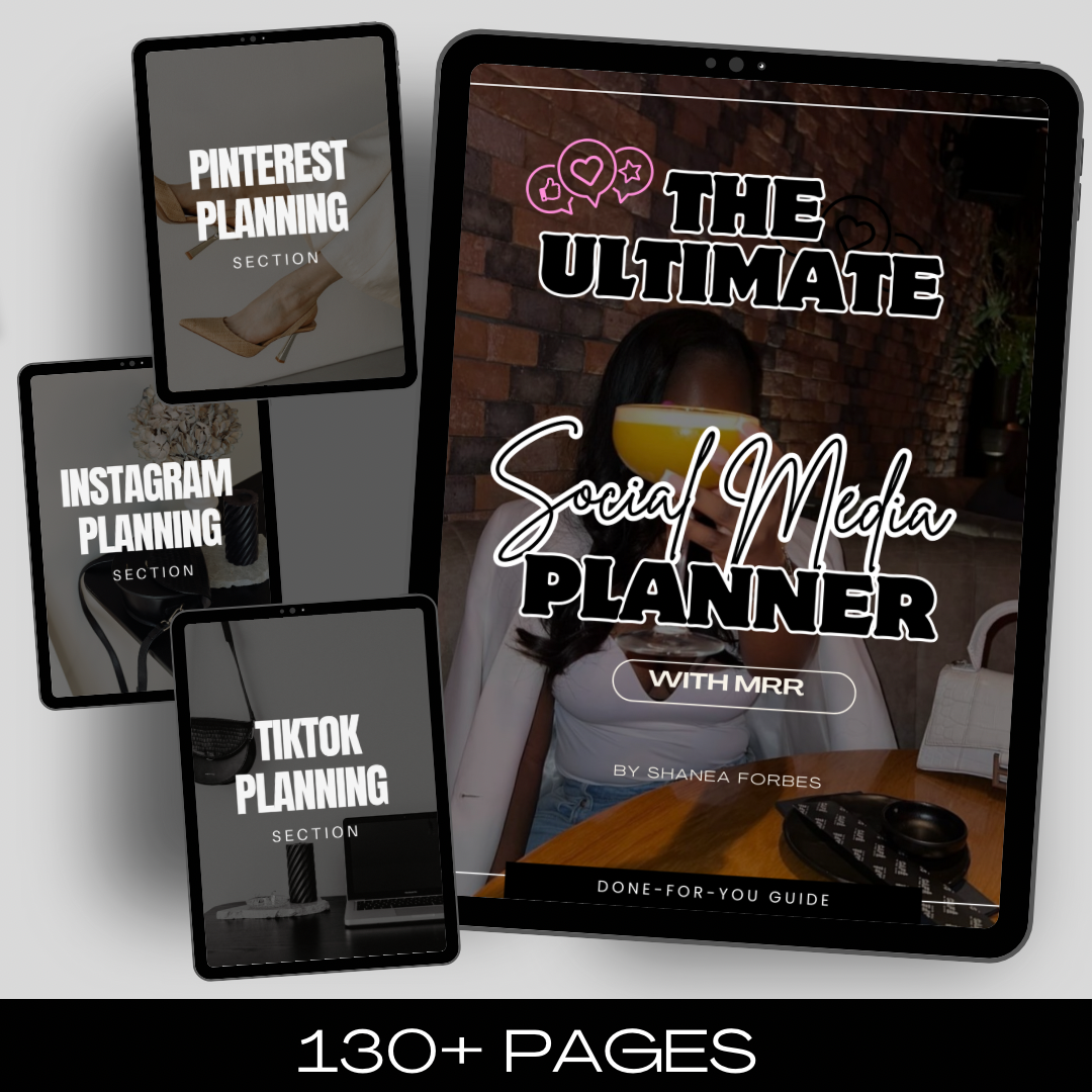 Fully Customizable Social Media Planner with Resell Rights