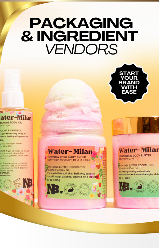 Ingredients & Packaging Vendor List